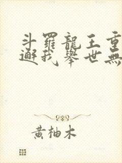 斗罗龙王重生谢邂我举世无双