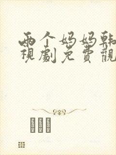 两个妈妈韩剧电视剧免费观看全集