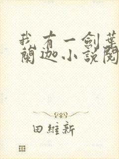 我有一剑叶观纳兰迦小说阅读版