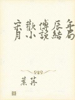 宋欢傅辰年陈琦月小说结局