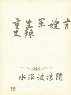 重生军嫂有点甜又辣
