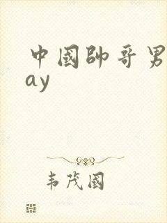 中国帅哥男男gay