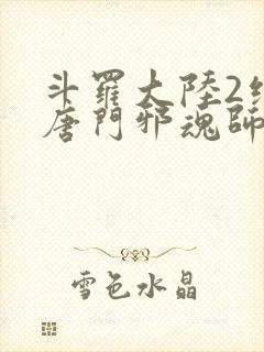 斗罗大陆2绝世唐门邪魂师