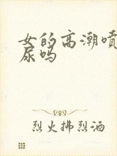 女的高潮喷的是尿吗