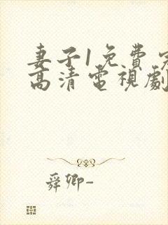 妻子1免费完整高清电视剧在线封面