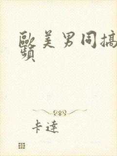 欧美男同搞基视频