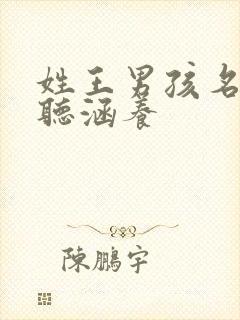 姓王男孩名字好听涵养封面