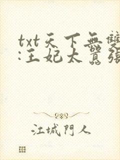 txt天下无双:王妃太嚣张下载