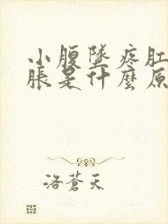 小腹坠疼肛门坠胀是什么原因引起的