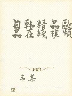 日韩精品欧美精品在线视频