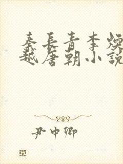 秦长青李焕儿穿越唐朝小说书名叫什么