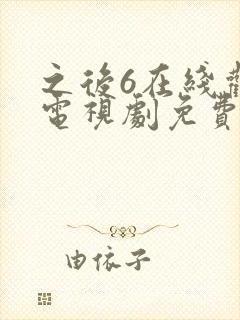 之后6在线观看电视剧免费高清美剧