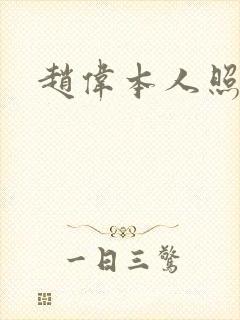 赵伟本人照片封面