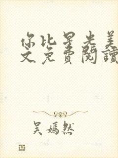 你比星光美丽全文免费阅读