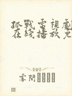 孤战电视剧全集在线播放免费高清