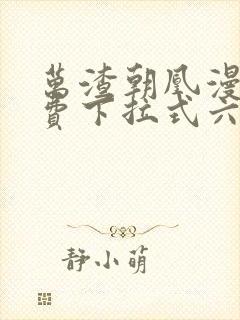 万渣朝凰漫画免费下拉式六封面