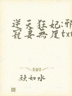 逆天狂妃:邪王宠妻无度txt下载封面