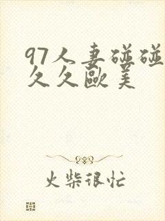 97人妻碰碰碰久久欧美封面