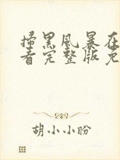 扫黑风暴在线观看完整版免费观看