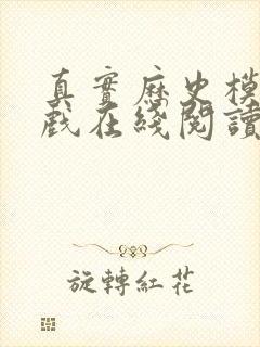 真实历史模拟游戏在线阅读免费完整版