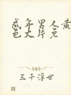 成年男人黄网站色大片免