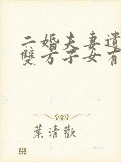 二婚夫妻遗产,双方子女有继承权吗封面