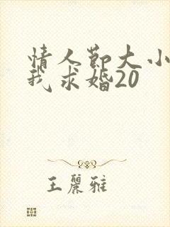 情人节大小姐向我求婚20封面