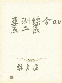 亚洲综合av一区二区
