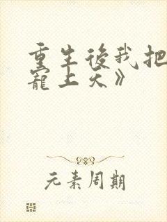 重生后我把夫君宠上天》