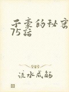 子豪的秘密教学75话