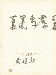 百里东君 司空长风 少年春风醉白马