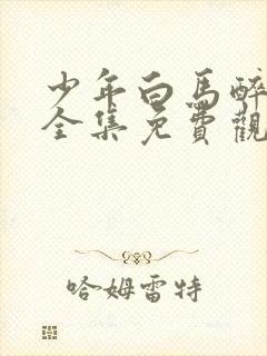 少年白马醉春风全集免费观看17集