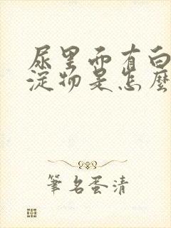 尿里面有白色沉淀物是怎么回事