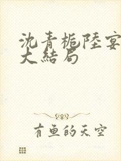 沈青栀陆宴后续大结局封面