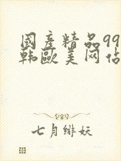 国产精品99日韩欧美网站