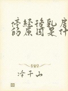 停经后乳房胀痛的原因是什么封面