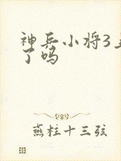 神兵小将3上映了吗封面