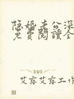 隐婚老公深夜来免费阅读全文