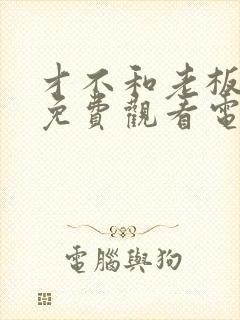 才不和老板恋爱免费观看电视剧