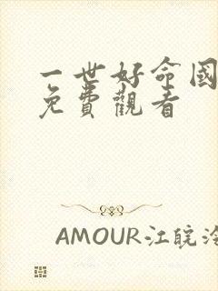 一世好命国语版免费观看