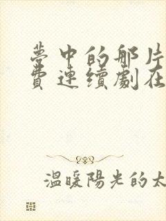 梦中的那片海免费连续剧在线