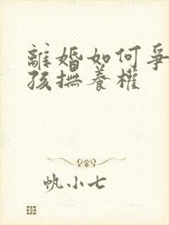 离婚如何争取小孩抚养权