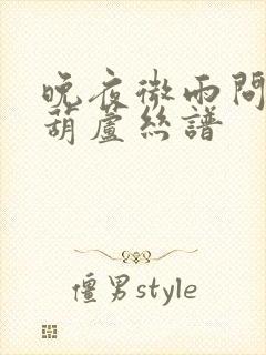 晚夜微雨问海棠葫芦丝谱