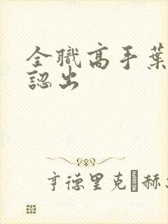 全职高手叶修被认出封面