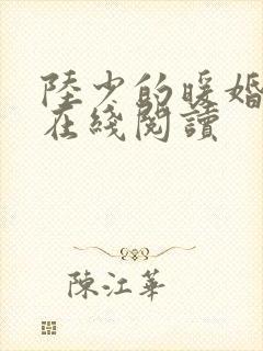 陆少的暖婚新妻在线阅读封面