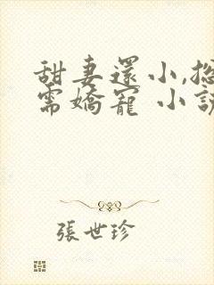 甜妻还小,总裁需娇宠 小说