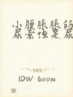 小腹胀胀的总有尿意但是尿少封面