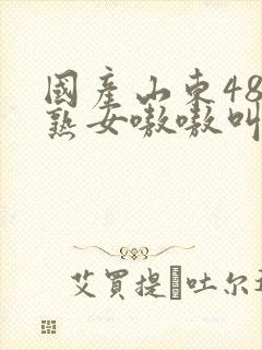 国产山东48老熟女嗷嗷叫白浆