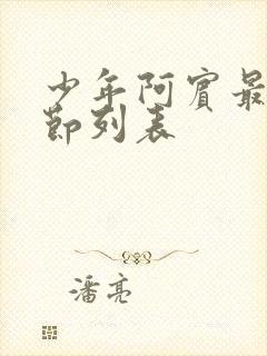 少年阿宾最新章节列表