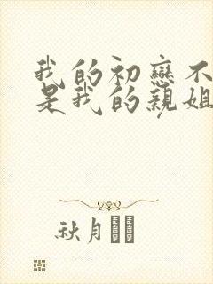 我的初恋不可能是我的亲姐封面